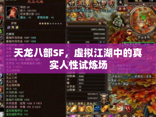 天龙八部SF，虚拟江湖中的真实人性试炼场