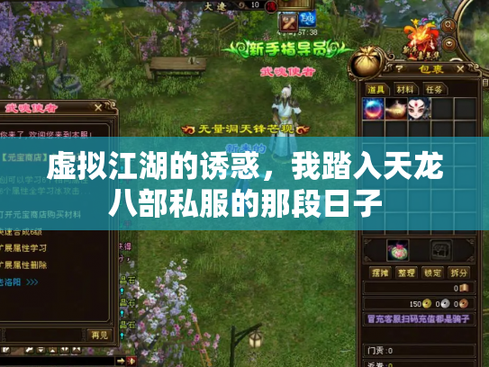 虚拟江湖的诱惑，我踏入天龙八部私服的那段日子