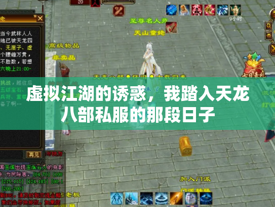 虚拟江湖的诱惑，我踏入天龙八部私服的那段日子