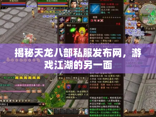 揭秘天龙八部私服发布网，游戏江湖的另一面