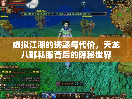 虚拟江湖的诱惑与代价，天龙八部私服背后的隐秘世界