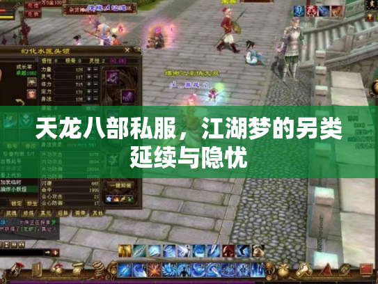 天龙八部私服，江湖梦的另类延续与隐忧