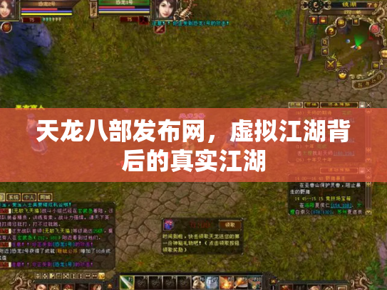 天龙八部发布网，虚拟江湖背后的真实江湖