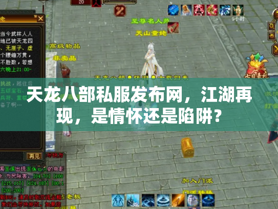 天龙八部私服发布网，江湖再现，是情怀还是陷阱？
