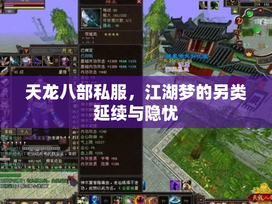 天龙八部私服，江湖梦的另类延续与隐忧