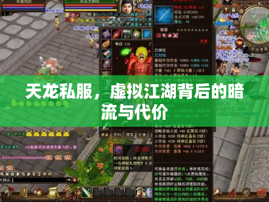 天龙私服，虚拟江湖背后的暗流与代价