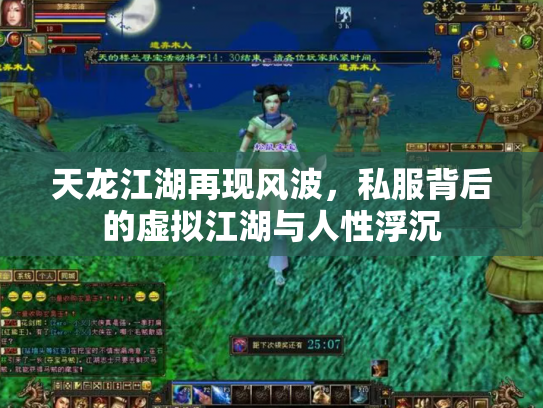 天龙江湖再现风波，私服背后的虚拟江湖与人性浮沉