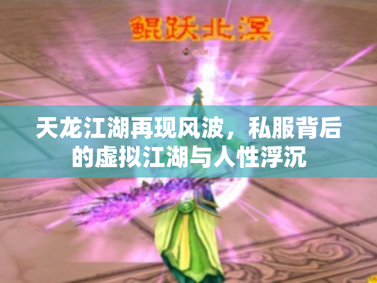 天龙江湖再现风波，私服背后的虚拟江湖与人性浮沉