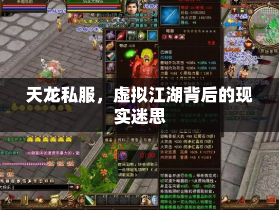 天龙私服，虚拟江湖背后的现实迷思