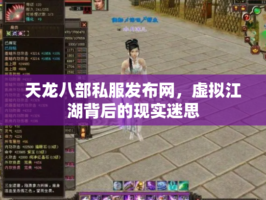 天龙八部私服发布网，虚拟江湖背后的现实迷思