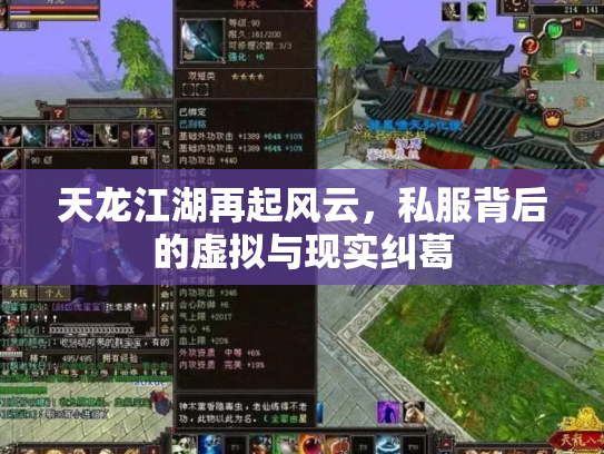 天龙江湖再起风云，私服背后的虚拟与现实纠葛