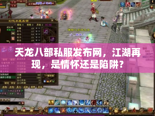 天龙八部私服发布网，江湖再现，是情怀还是陷阱？