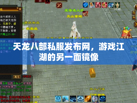 天龙八部私服发布网，游戏江湖的另一面镜像