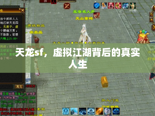 天龙sf，虚拟江湖背后的真实人生