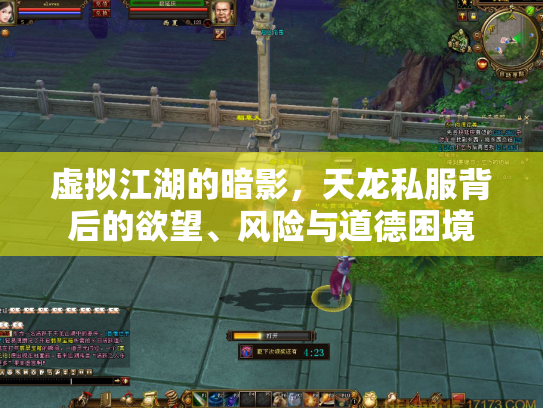 虚拟江湖的暗影，天龙私服背后的欲望、风险与道德困境
