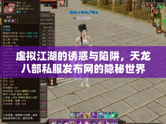 虚拟江湖的诱惑与陷阱，天龙八部私服发布网的隐秘世界