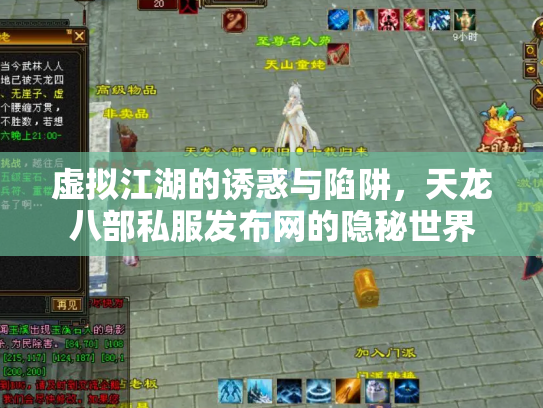 虚拟江湖的诱惑与陷阱，天龙八部私服发布网的隐秘世界