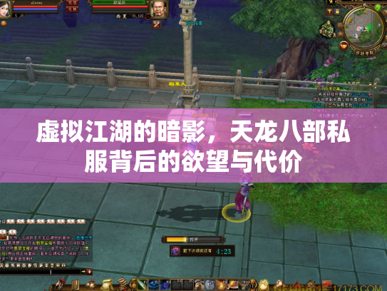 虚拟江湖的暗影，天龙八部私服背后的欲望与代价