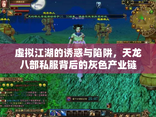 虚拟江湖的诱惑与陷阱，天龙八部私服背后的灰色产业链