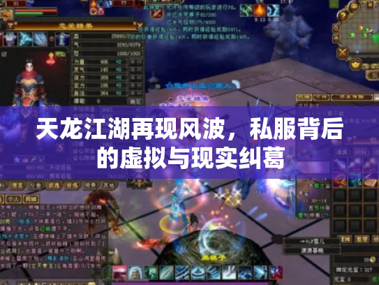 天龙江湖再现风波，私服背后的虚拟与现实纠葛