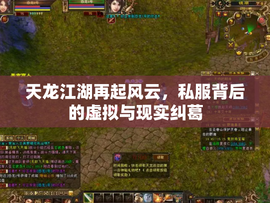 天龙江湖再起风云，私服背后的虚拟与现实纠葛