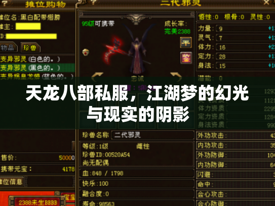 天龙八部私服，江湖梦的幻光与现实的阴影