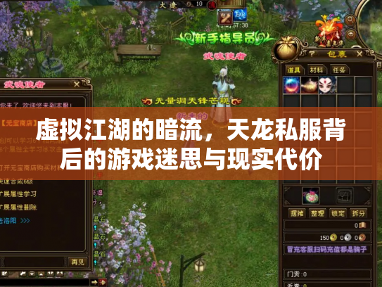 虚拟江湖的暗流，天龙私服背后的游戏迷思与现实代价