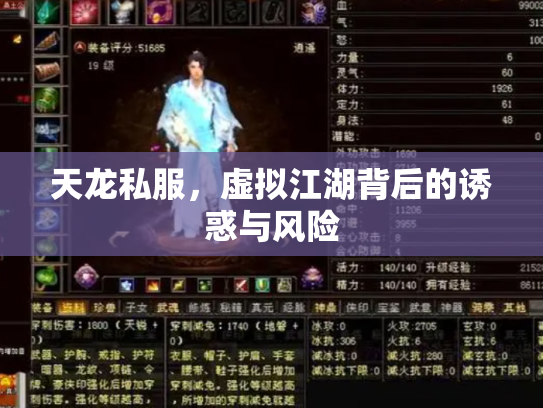 天龙私服，虚拟江湖背后的诱惑与风险