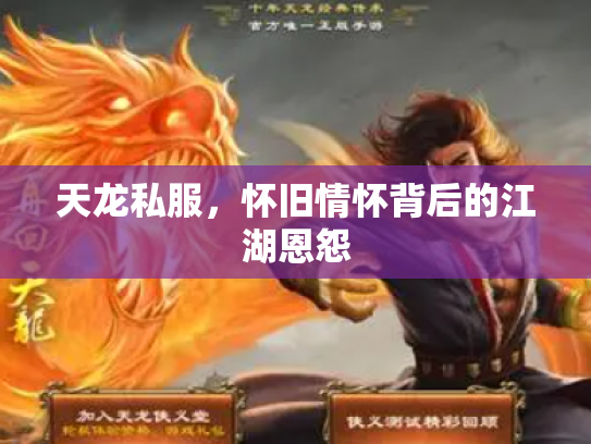 天龙私服，怀旧情怀背后的江湖恩怨