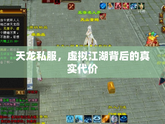 天龙私服，虚拟江湖背后的真实代价