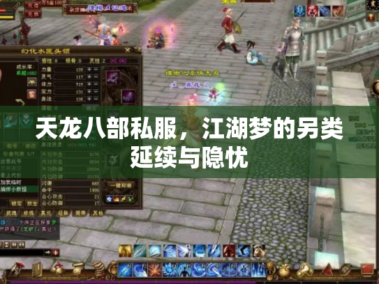 天龙八部私服，江湖梦的另类延续与隐忧