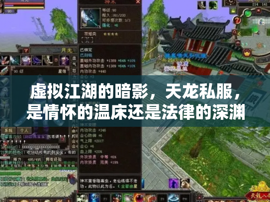 虚拟江湖的暗影，天龙私服，是情怀的温床还是法律的深渊？