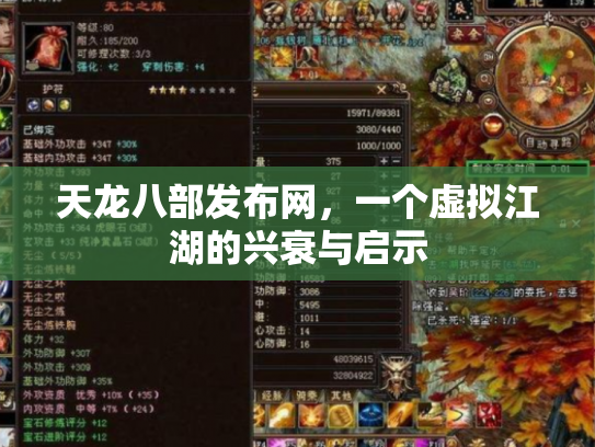 天龙八部发布网，一个虚拟江湖的兴衰与启示