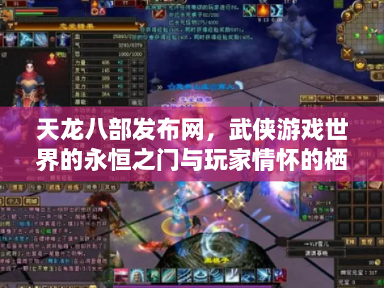 天龙八部发布网，武侠游戏世界的永恒之门与玩家情怀的栖息地