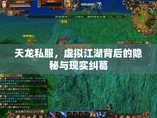 天龙私服，虚拟江湖背后的隐秘与现实纠葛