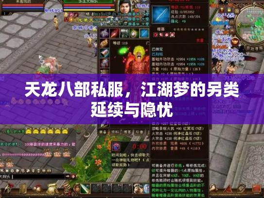 天龙八部私服，江湖梦的另类延续与隐忧