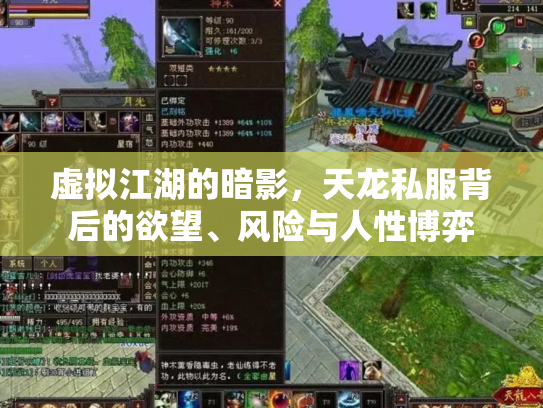 虚拟江湖的暗影，天龙私服背后的欲望、风险与人性博弈
