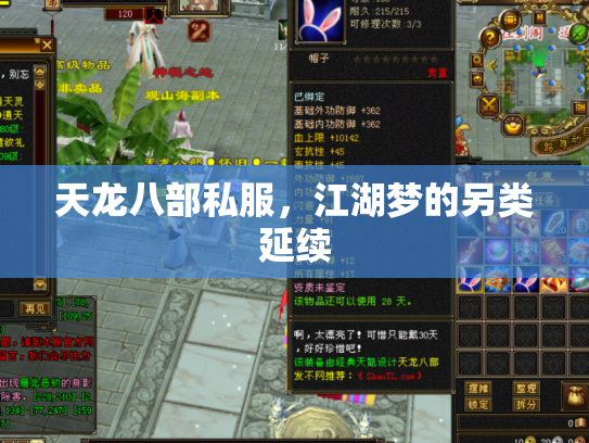 天龙八部私服，江湖梦的另类延续