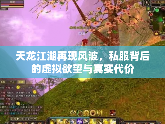 天龙江湖再现风波，私服背后的虚拟欲望与真实代价