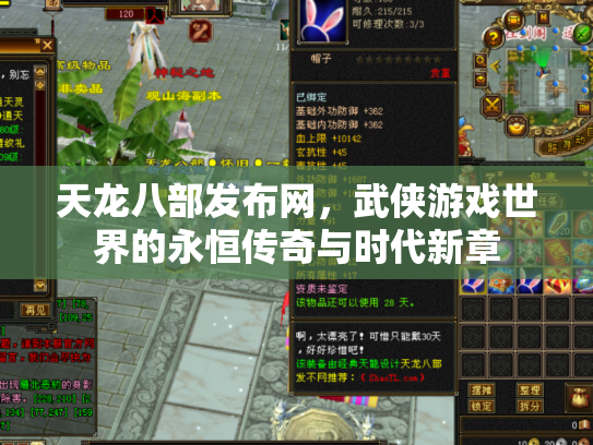 天龙八部发布网，武侠游戏世界的永恒传奇与时代新章