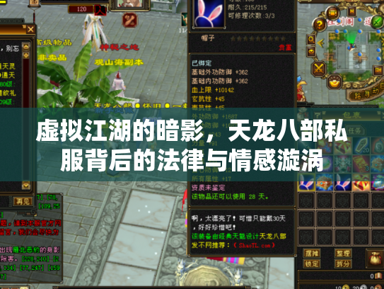 虚拟江湖的暗影，天龙八部私服背后的法律与情感漩涡
