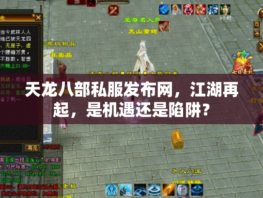 天龙八部私服发布网，江湖再起，是机遇还是陷阱？