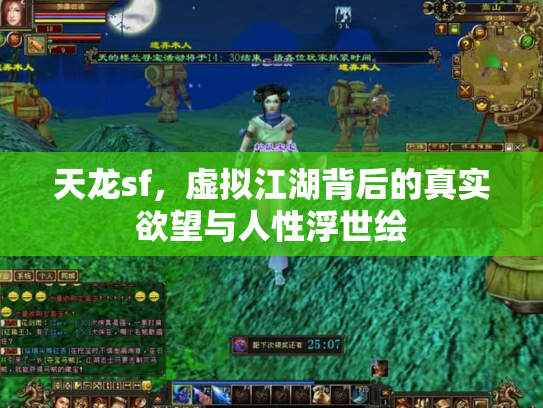 天龙sf，虚拟江湖背后的真实欲望与人性浮世绘