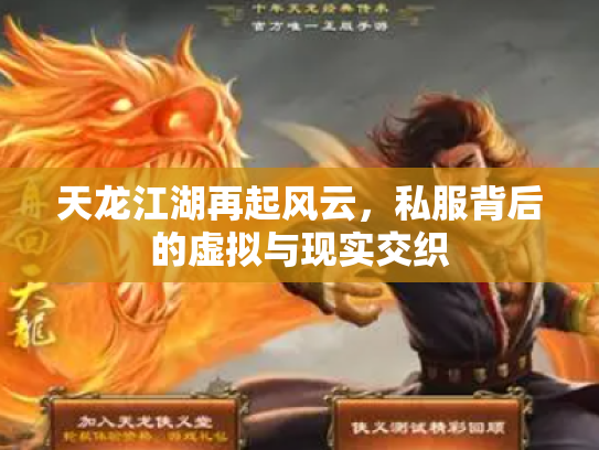 天龙江湖再起风云，私服背后的虚拟与现实交织