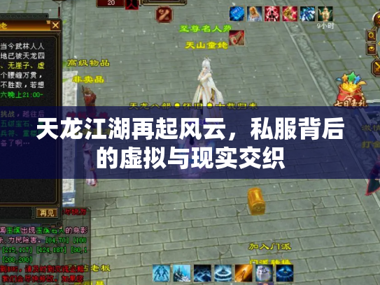 天龙江湖再起风云，私服背后的虚拟与现实交织