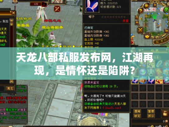 天龙八部私服发布网，江湖再现，是情怀还是陷阱？