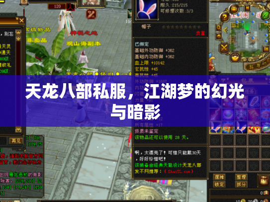 天龙八部私服，江湖梦的幻光与暗影