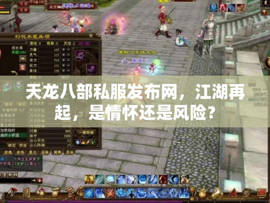 天龙八部私服发布网，江湖再起，是情怀还是风险？