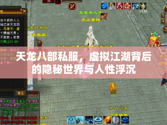 天龙八部私服，虚拟江湖背后的隐秘世界与人性浮沉