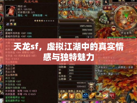 天龙sf，虚拟江湖中的真实情感与独特魅力